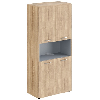 Dioni DHC 85.4 Шкаф с 2-мя комплектами глухих малых дверей 892х450х1950 Дуб Каньон