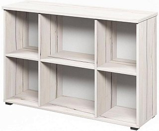 Lemo L-69 Стеллаж низкий 1200х374х803 Таксония айвори