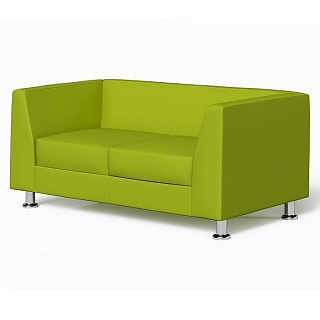 CHAIRMAN ДЭРБИ Диван  двухместный 1520х770х670 Экокожа EUROLINE, рогожка TWIST