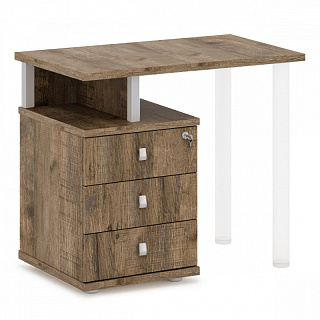 Vasanta V-233/V-243 Тумба приставная с замком  880*524*750 Дуб Самдал