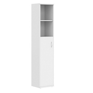 Imago СУ-1.6 Л/Пр Шкаф колонка с глухой средней дверью 406х365х1975 Белый