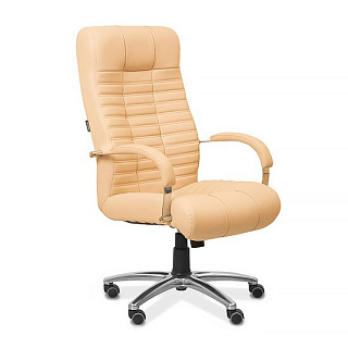Кресло руководителя Атлант X экокожа премиум бежевая CN1123