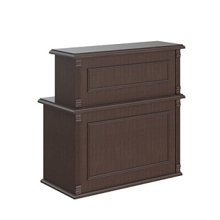 Raut RMS 120 Стойка ресепшен 1200х600х1200 Венге Магия