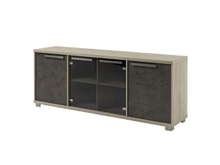 Vestar Z-14-11 Шкаф низкий четырехсекционный 2160*500*832Дуб Галифакс/Бетон Чикаго 