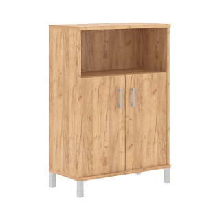 Born B 420.2 Шкаф средний с глухими малыми дверьми 900х450х1286 Дуб Бофорд
