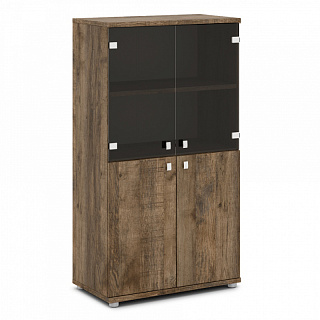 Vasanta V-664 Шкаф со стеклом 820*440*1490 Дуб Самдал
