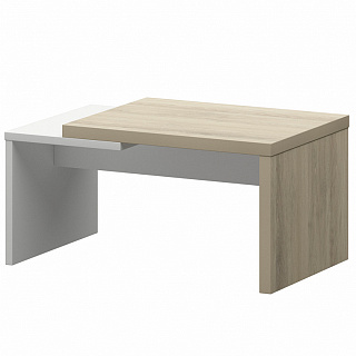 Кортез KZH-09 Стол журнальный 900х550х450 Кронберг/Белый