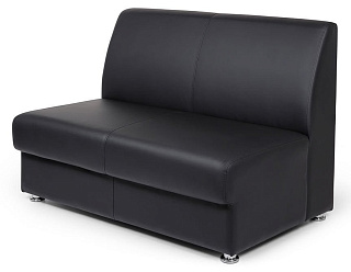 CHAIRMAN СИТИ Секция двухместная 1180х760х850 Экокожа EUROLINE, рогожка TWIST