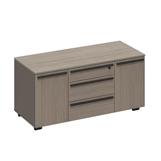 U.rus РС 264 ДЧ/ЛС Тумба для оргтехники с замком с доводчиками (119.2x50.8x57.5) Дуб виченца/лава се