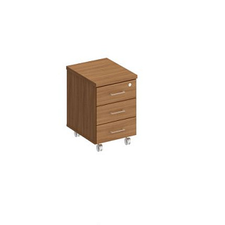 Патриот 213 Тумба выкатная 3-ящичная с центральным замком 42*52*60 Вишня скандинавская