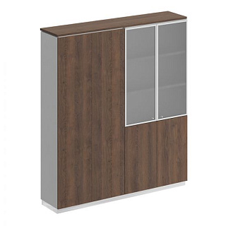 City СИ 314 ДГ БП ДГ/ХР Шкаф закрытый со стеклом (180.2x40x203.4)