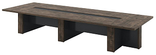 Торстон T-106 Стол переговоров 4600*1600*750 Дуб Бунратти/Антрацит 
