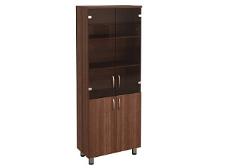 82.13 Шкаф-витрина 76*39*200 Орех пегас