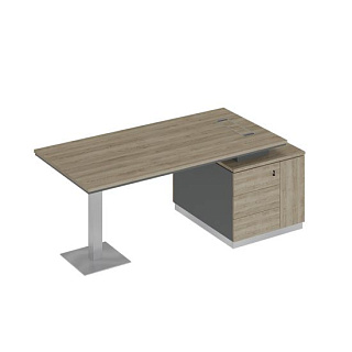 City СИ 105 ДС АР ДС Стол на опорной тумбе (198x90x75) 20*