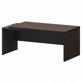 Кортез КZ-18 L/R Стол руководителя лев/пр 1800х900х750 Дуб венге/Графит