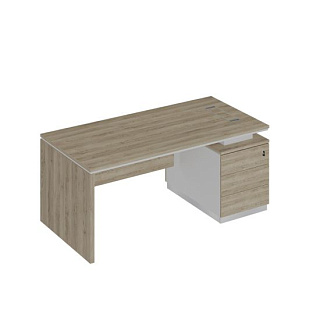 City СИ 109 ДС БП ДС Стол руководителя ДСП опора на опорной тумбе (180x90x75)