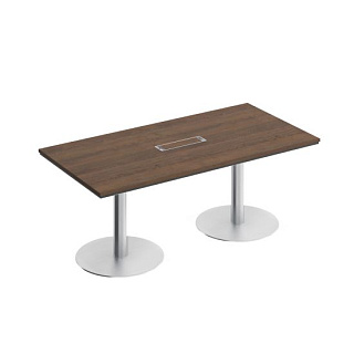 City СИ 153 ДГ АР Стол для переговоров на круглых опорах-колоннах (180x90x75.7) 20*