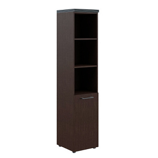 Torr THC 42.5 Шкаф колонка с глухой малой дверью и топом 432х450х1968 Венге Магия