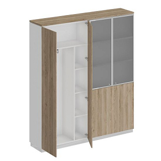 City СИ 312 ДС БП ДС/ХР Шкаф комбинированный гардероб с полками (180.2x40x203.4)