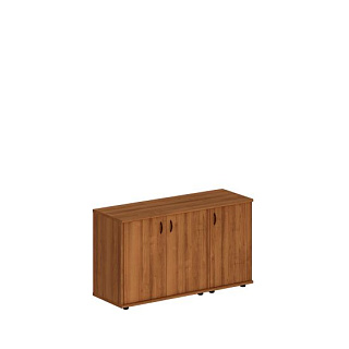 Престиж Исп.06 Шкаф комбинированный низкий (закрытый + закрытый узкий) (133x46x75) Темный орех