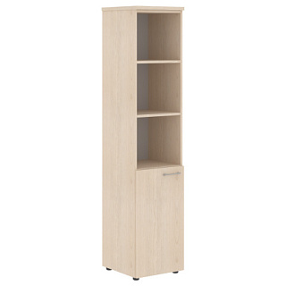 Xten XHC 42.5(L/R) Шкаф колонка с глухой малой дверью и топом 432х432х1955  Бук Тиара