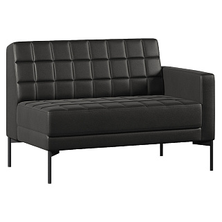 CHAIRMAN ЭЛИФ Секция с подлокотником двухместная левая 1270х800х840 