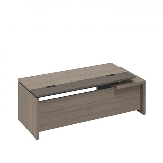 U.rus РС 115 ДЧ/ЛС Стол руководителя с кабель-каналами с тумбой подвесной 2-ящичной с замком левый (