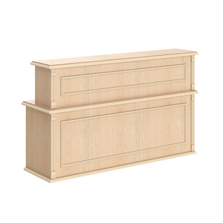 Raut RMS 200 Стойка ресепшен 2000х600х1200 Бук Тиара