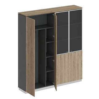 City СИ 312 ДС АР ДС/ХР Шкаф комбинированный гардероб с полками (180.2x40x203.4)