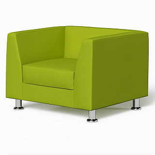 CHAIRMAN ДЭРБИ Кресло 970х770х670 Экокожа EUROLINE, рогожка TWIST