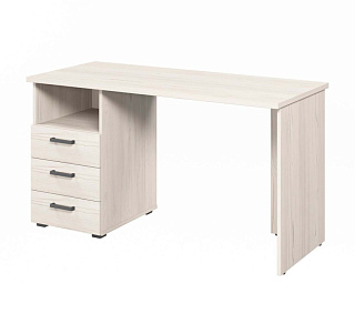 Lemo L-28 Стол письменный на опорной тумбе 1350х590х750 Сосна Скандинавия