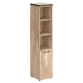 Torr THC 42.5 Шкаф колонка с глухой малой дверью и топом 432х450х1968 Дуб Каньон