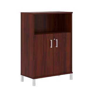 Born B 420.3(RZ) Шкаф средний с замком в глухих малых дверях 900х450х1286 Бургунди