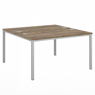 Vasanta VL-41 Стол - тандем на металлокаркасе 1400*1432*750 Дуб Самдал