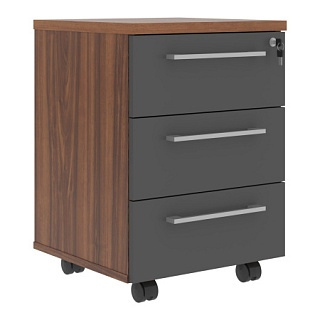 Zenn AMC-3D.А Тумба мобильная 465х452х642 Орех Даллас/Антрацит