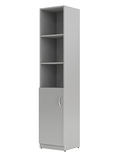 Simple SR-5U.5(L/R) Шкаф колонка с глухой малой дверью 386х375х1815 Серый