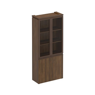 Mark МК 343 Шкаф для документов 90см (90x40.4x210) Орех тоскана