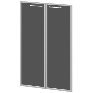 Кортез KZF-38RS Комплект средних фасадов стекло в ал.рамке 784х20х1158 