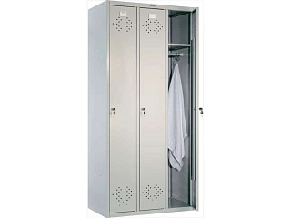 Шкаф для раздевалок ПРАКТИК Стандарт LS-31( 1830х885х500) 3 секции