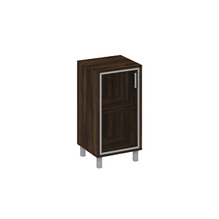 Борн В 411-813 Шкаф для документов левый, дверь в алюминиевой раме (48x45x94) Дуб ристретто