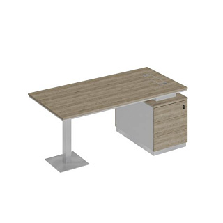 City СИ 103 ДС БП ДС Стол руководителя на опорной тумбе (180x90x75)