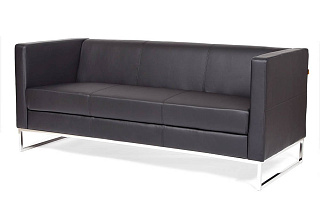 CHAIRMAN ДЮНА Диван трехместный 1715х730х700 Экокожа EUROLINE, рогожка TWIST