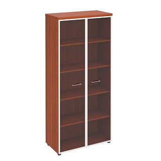 Патриот ПТ 780 Шкаф для документов со стеклянными прозрачными дверьми в рамке (90x46x197) Миланский 