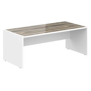 Morris MST 209 Стол руководителя 2000х900х750 Дуб Базель/Белый