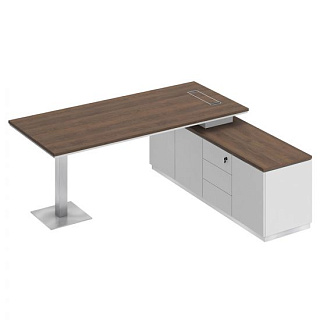 City СИ 102 ДГ БП БП Стол на опорной тумбе для руководителя (200x180x75)