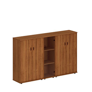 Престиж Исп.24 Шкаф комбинированный средний (закрытый + стекло узкий + закрытый) (220x46x136) 20* Те