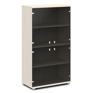 Vasanta V-668 Шкаф со стеклом 820*440*1490 Дуб Кобург