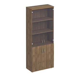 Комфорт К.379 ШТ Шкаф для документов со стеклом (80x38x200) 