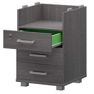 Аргентум НТ-320 Корпус тумбы приставной 440x450x750 Лиственница