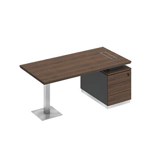 City СИ 103 ДГ АР ДГ Стол руководителя на опорной тумбе (180x90x75)